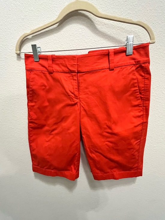 Ann Taylor Orange Tailored Bermuda Shorts - Picture 3 of 6